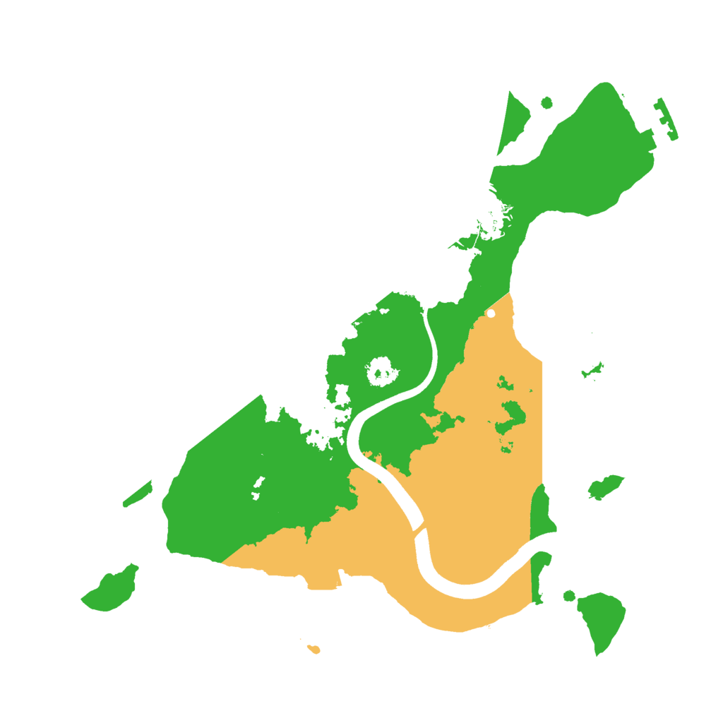 Biome Rust Map: Procedural Map, Size: 2500, Seed: 32146