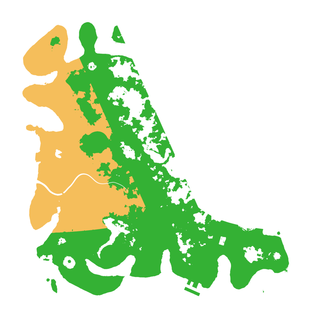 Biome Rust Map: Procedural Map, Size: 4000, Seed: 121369