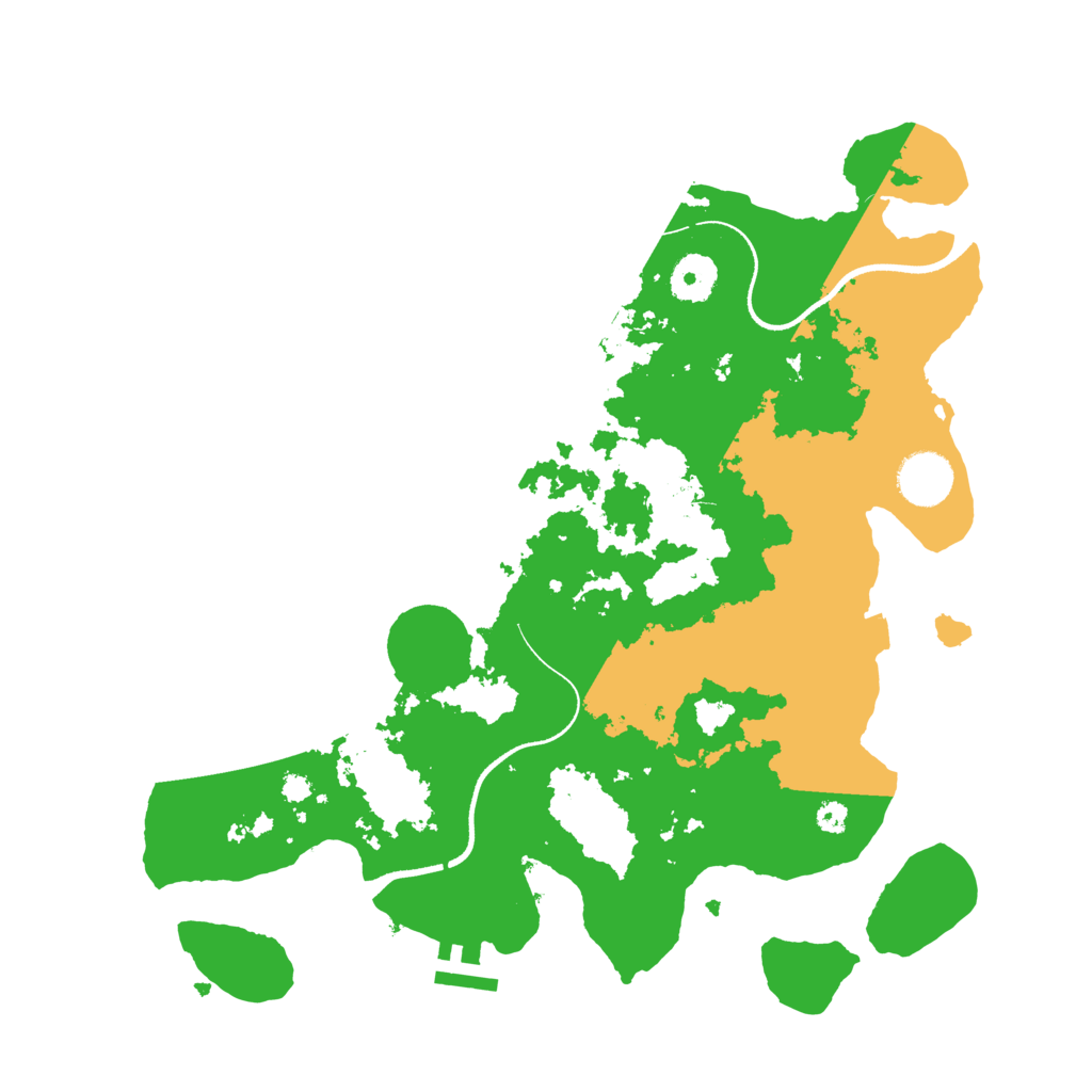 Biome Rust Map: Procedural Map, Size: 3500, Seed: 879234