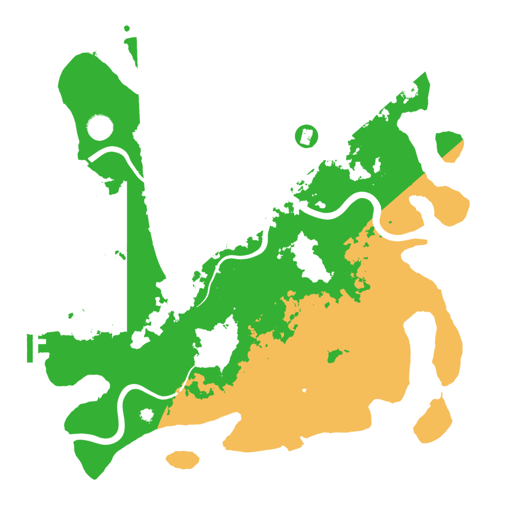 Biome Rust Map: Procedural Map, Size: 3500, Seed: 35971681