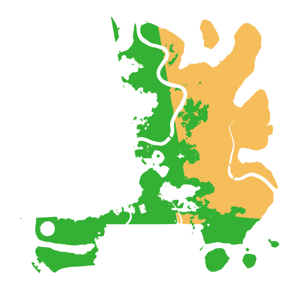 Biome Rust Map: Procedural Map, Size: 3600, Seed: 1699666721