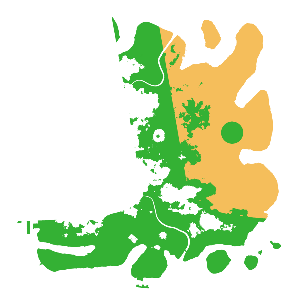 Biome Rust Map: Procedural Map, Size: 3600, Seed: 1699666721