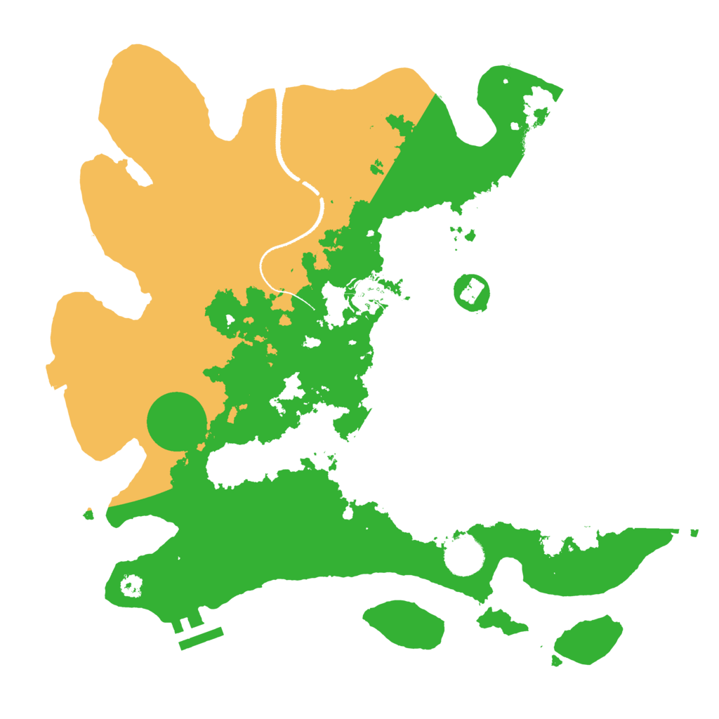 Biome Rust Map: Procedural Map, Size: 3200, Seed: 8738