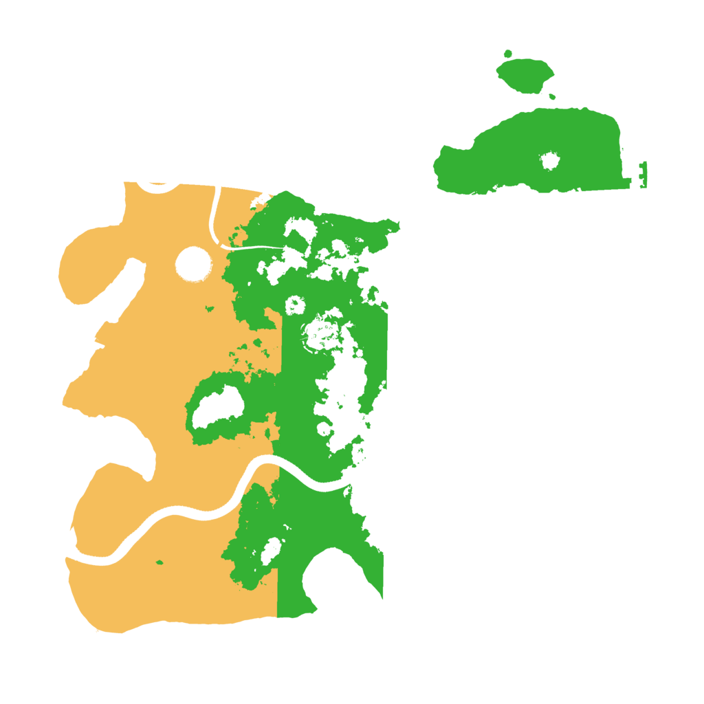 Biome Rust Map: Procedural Map, Size: 3500, Seed: 115935