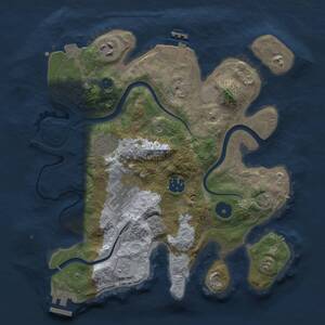Thumbnail Rust Map: Procedural Map, Size: 3000, Seed: 246578551, 11 Monuments