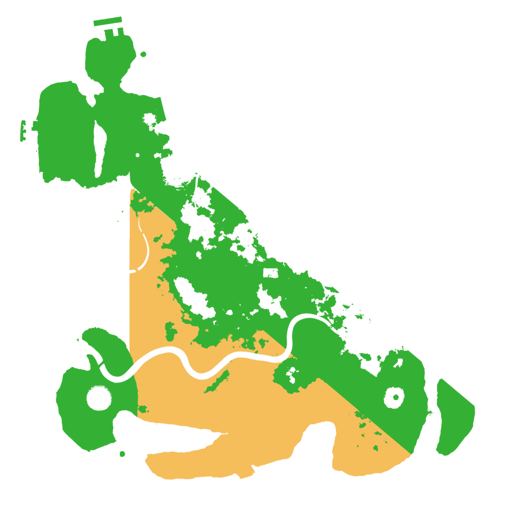 Biome Rust Map: Procedural Map, Size: 3700, Seed: 172174395
