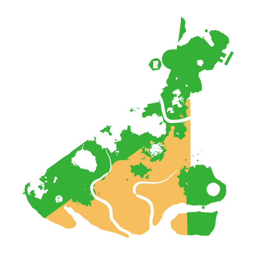 Biome Rust Map: Procedural Map, Size: 3500, Seed: 248974