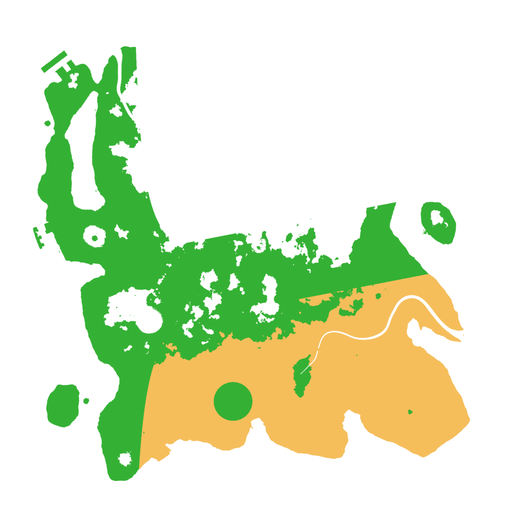 Biome Rust Map: Procedural Map, Size: 3500, Seed: 12350