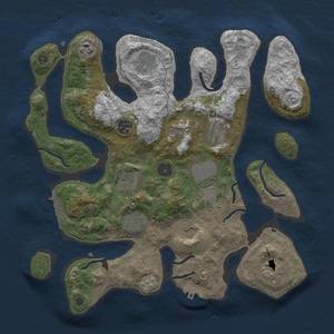 Thumbnail Rust Map: Procedural Map, Size: 3500, Seed: 12350, 15 Monuments