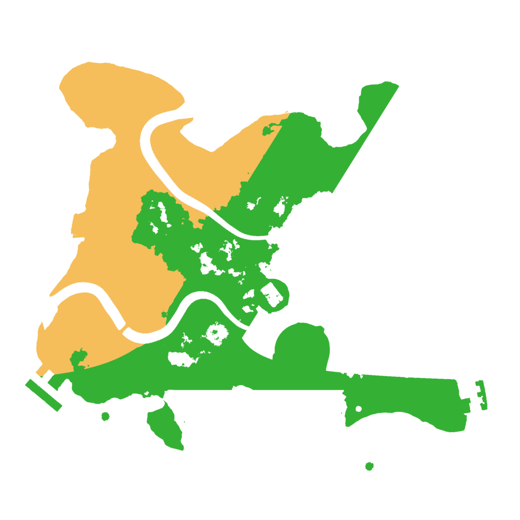 Biome Rust Map: Procedural Map, Size: 2500, Seed: 1072021