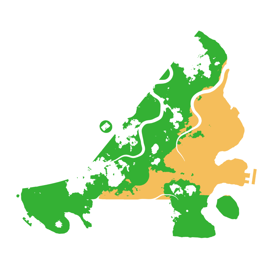 Biome Rust Map: Procedural Map, Size: 3500, Seed: 627327