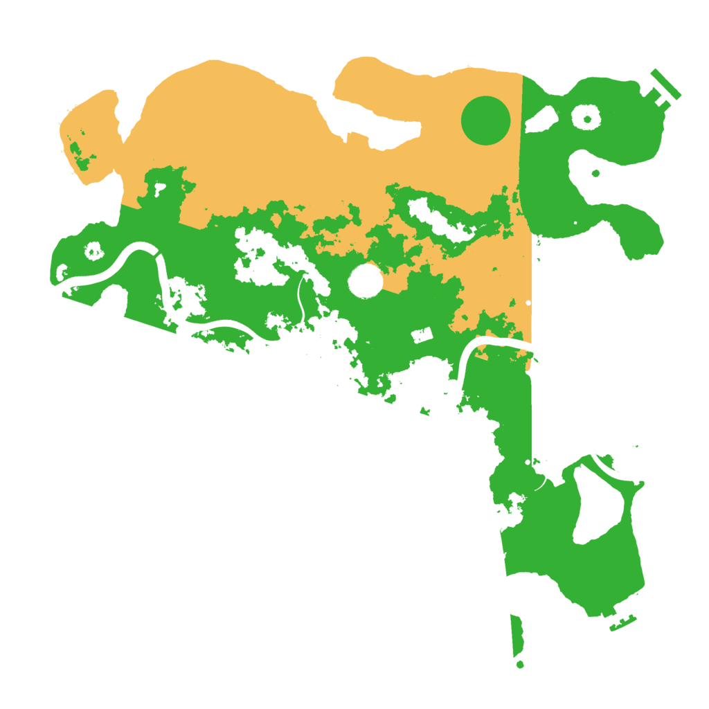 Biome Rust Map: Procedural Map, Size: 3800, Seed: 280521