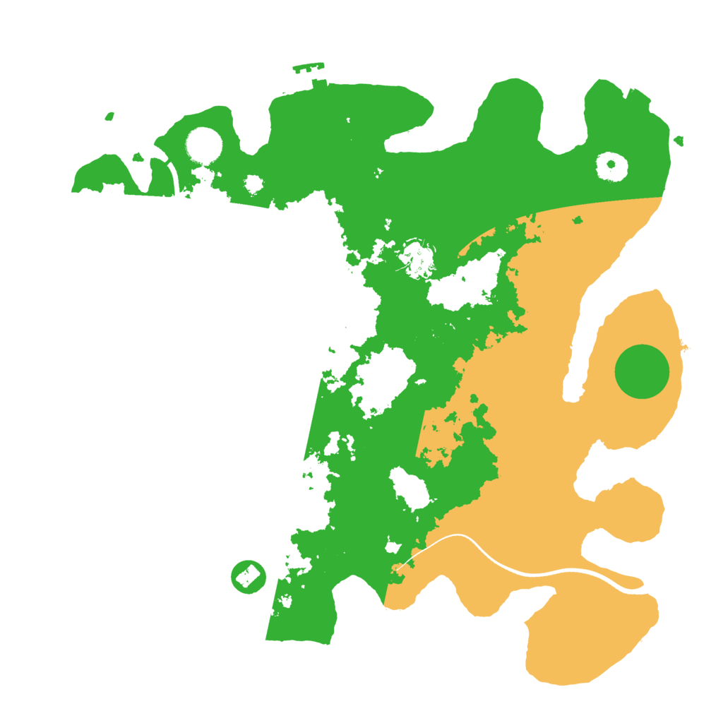 Biome Rust Map: Procedural Map, Size: 3500, Seed: 804872