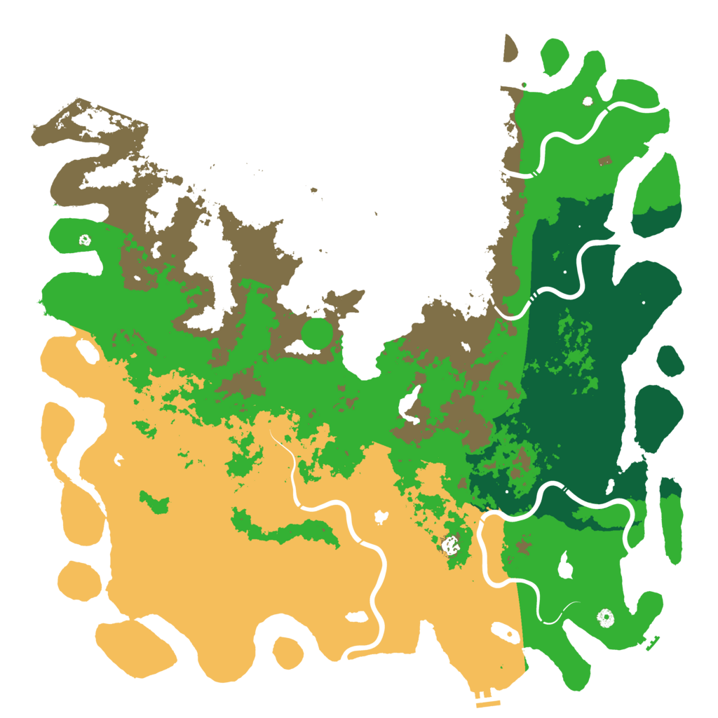 Biome Rust Map: Procedural Map, Size: 6000, Seed: 556204757