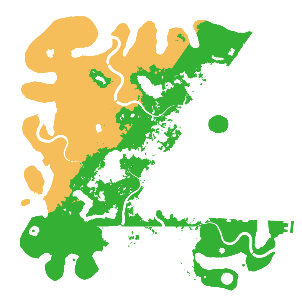 Biome Rust Map: Procedural Map, Size: 4500, Seed: 51323