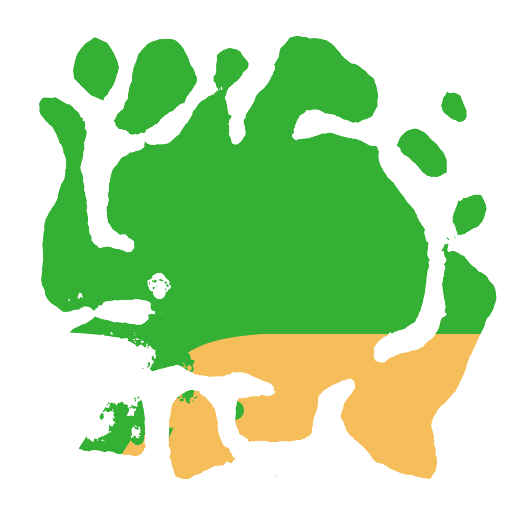 Biome Rust Map: Barren, Size: 3600, Seed: 228464