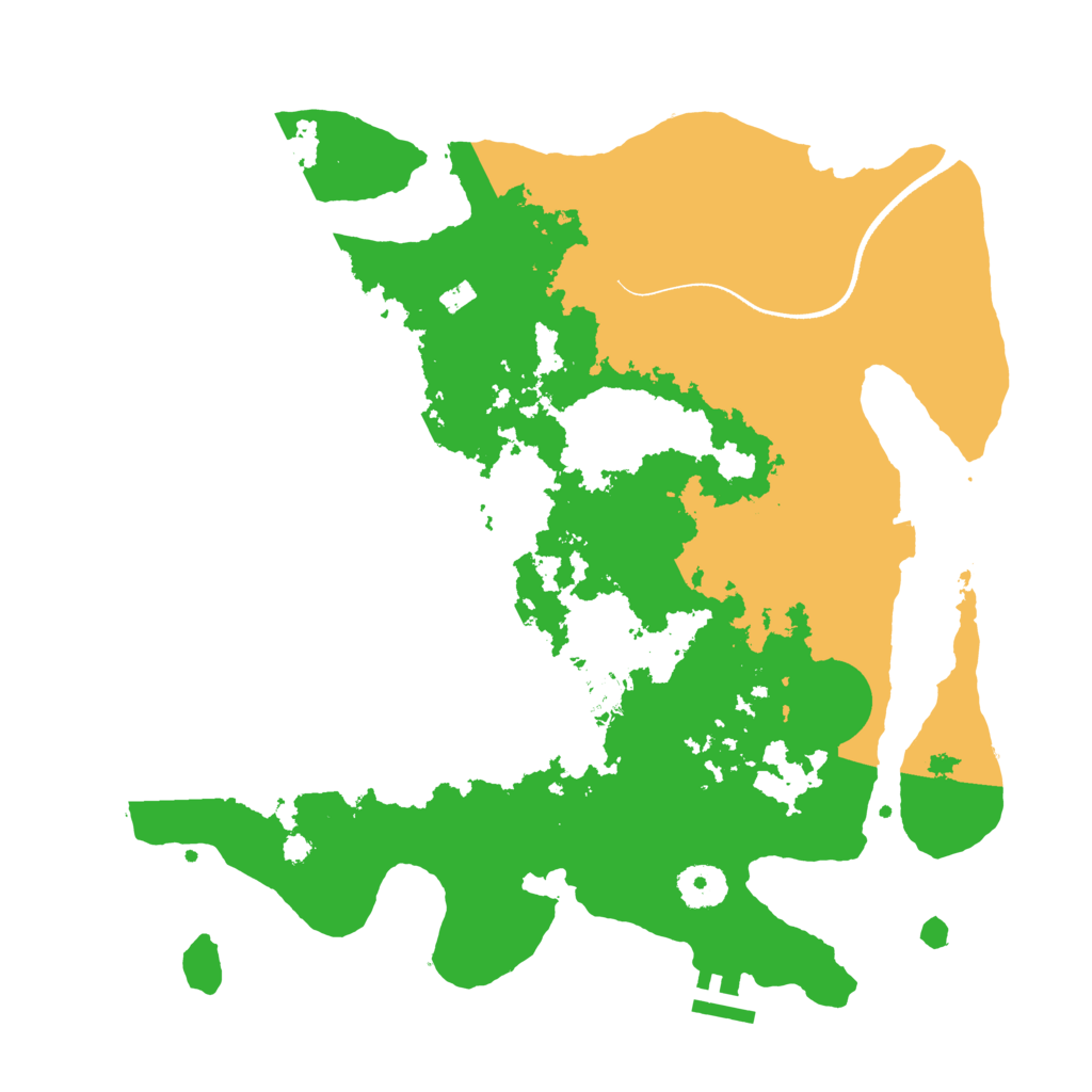 Biome Rust Map: Procedural Map, Size: 3500, Seed: 196807504