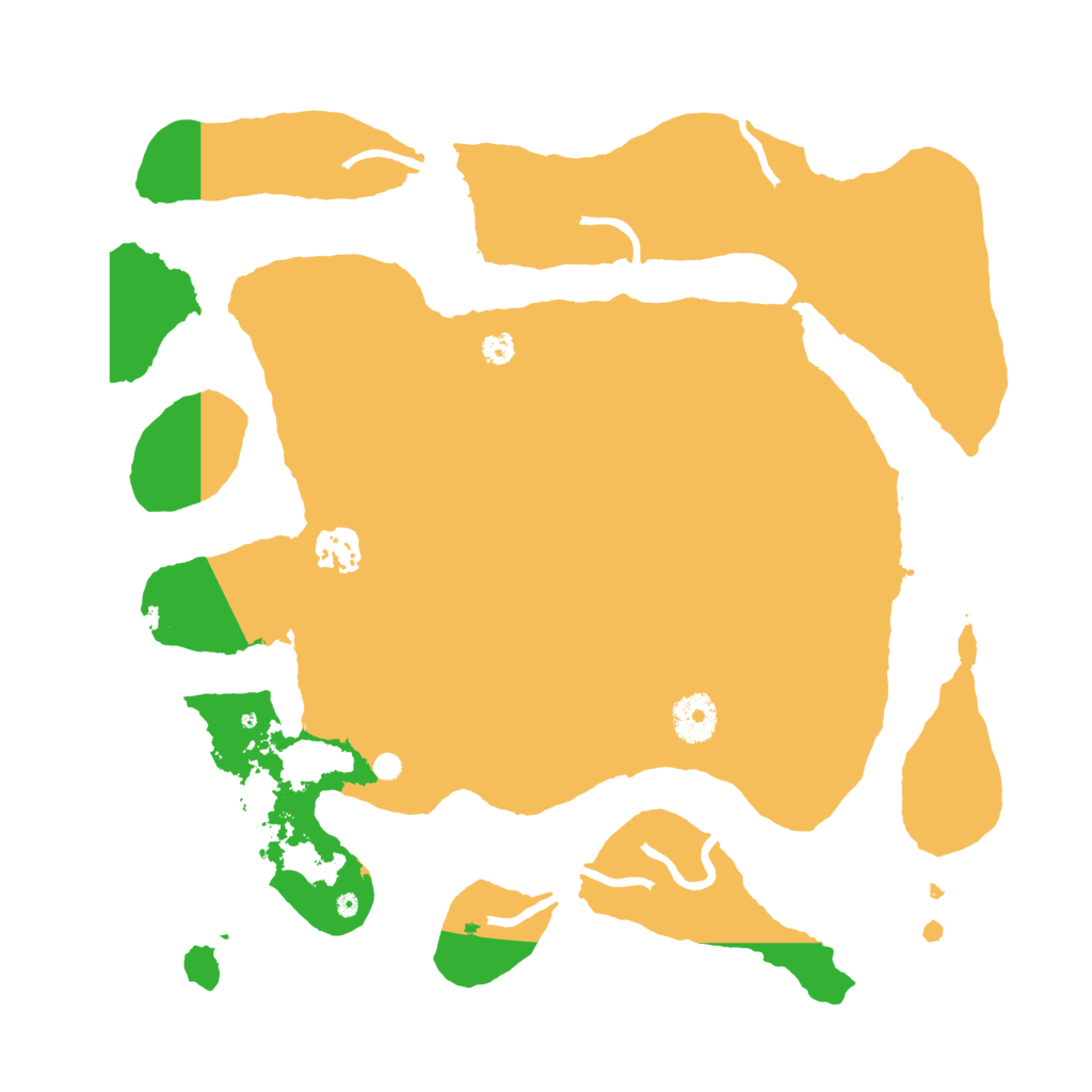 Biome Rust Map: Procedural Map, Size: 3500, Seed: 196807504