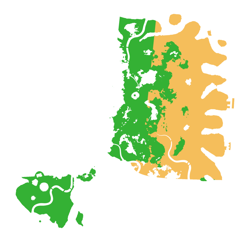 Biome Rust Map: Procedural Map, Size: 4800, Seed: 14523