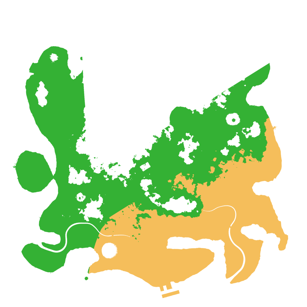Biome Rust Map: Procedural Map, Size: 3500, Seed: 49064353