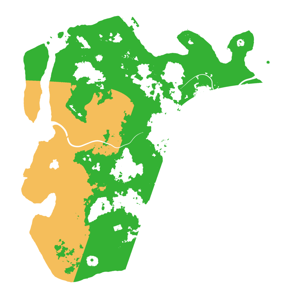 Biome Rust Map: Procedural Map, Size: 4000, Seed: 39575