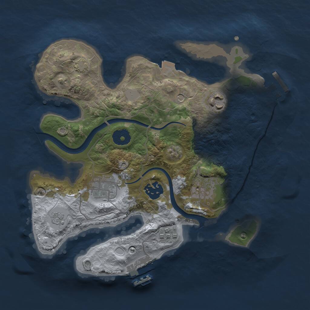 Rust Map: Procedural Map, Size: 2700, Seed: 6546545, 11 Monuments