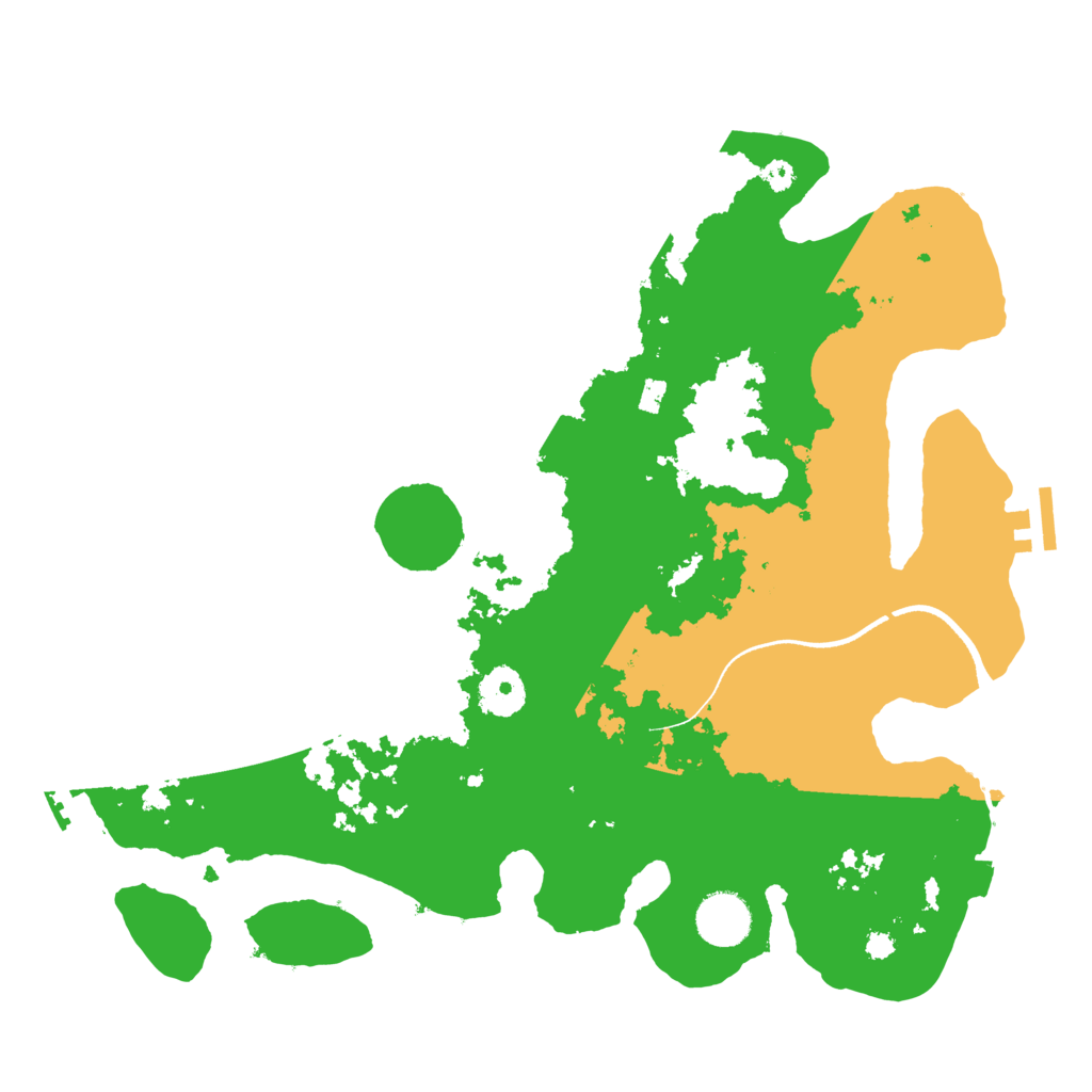 Biome Rust Map: Procedural Map, Size: 3500, Seed: 9442013