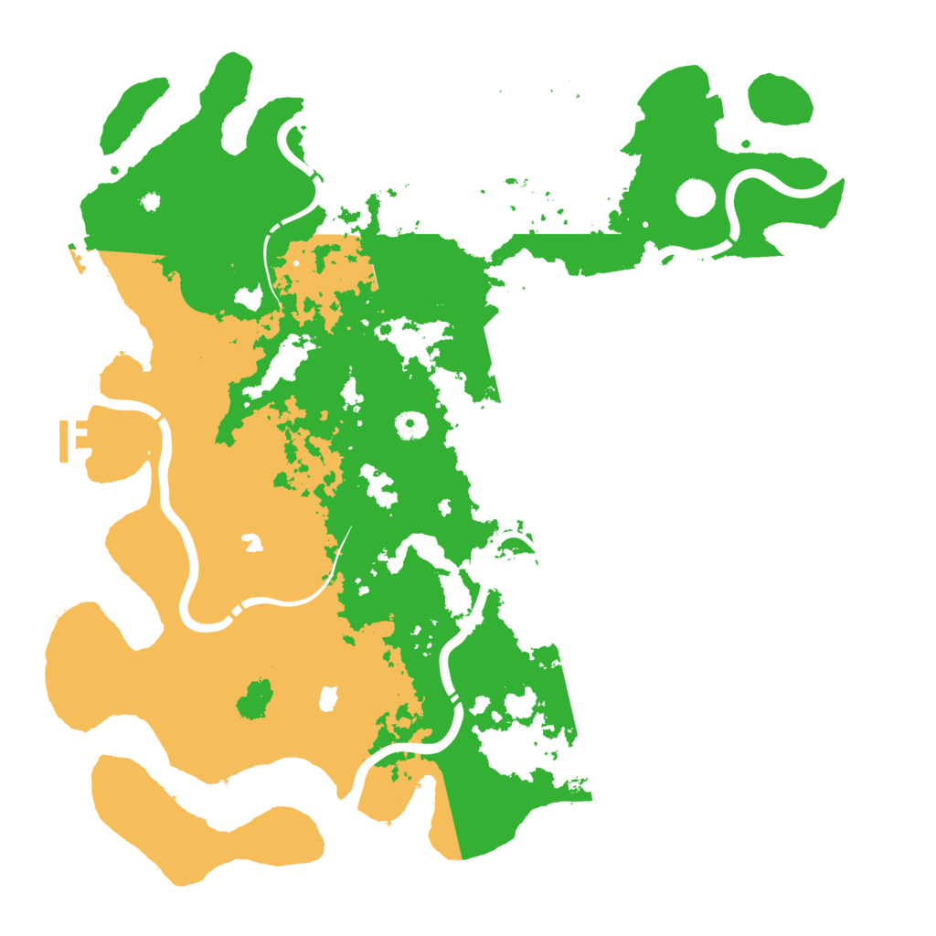 Biome Rust Map: Procedural Map, Size: 4500, Seed: 10207