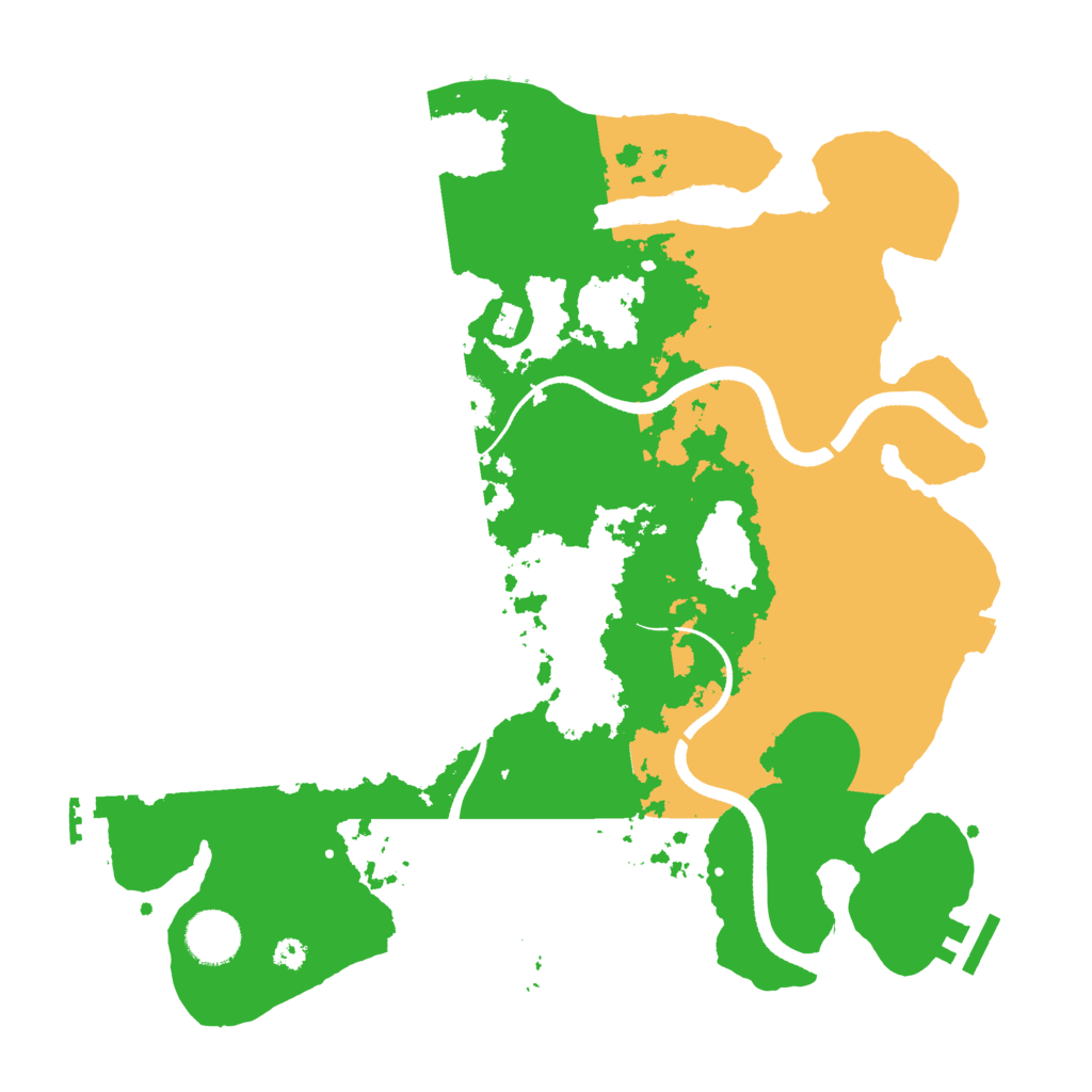 Biome Rust Map: Procedural Map, Size: 3500, Seed: 735813