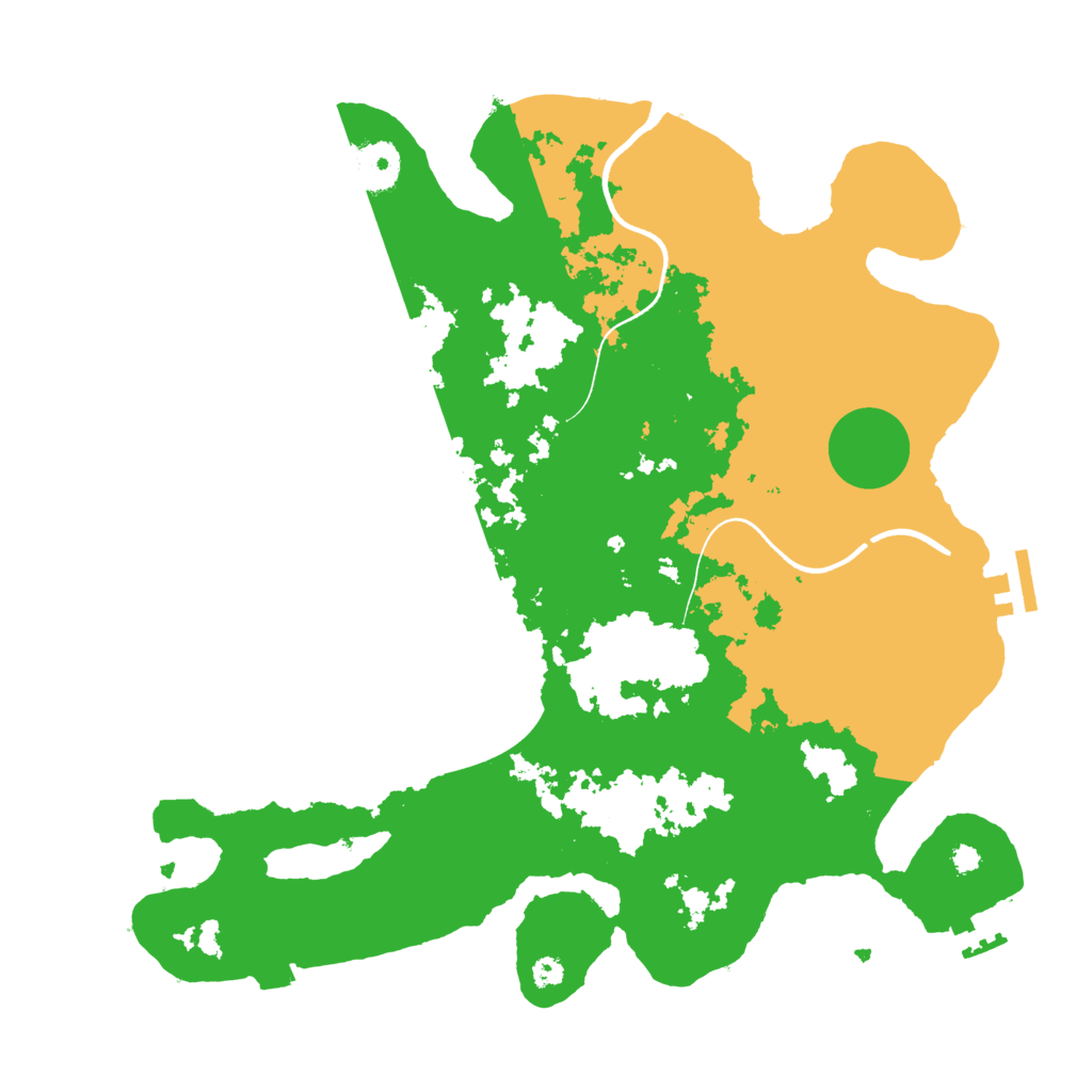 Biome Rust Map: Procedural Map, Size: 3550, Seed: 1583655541