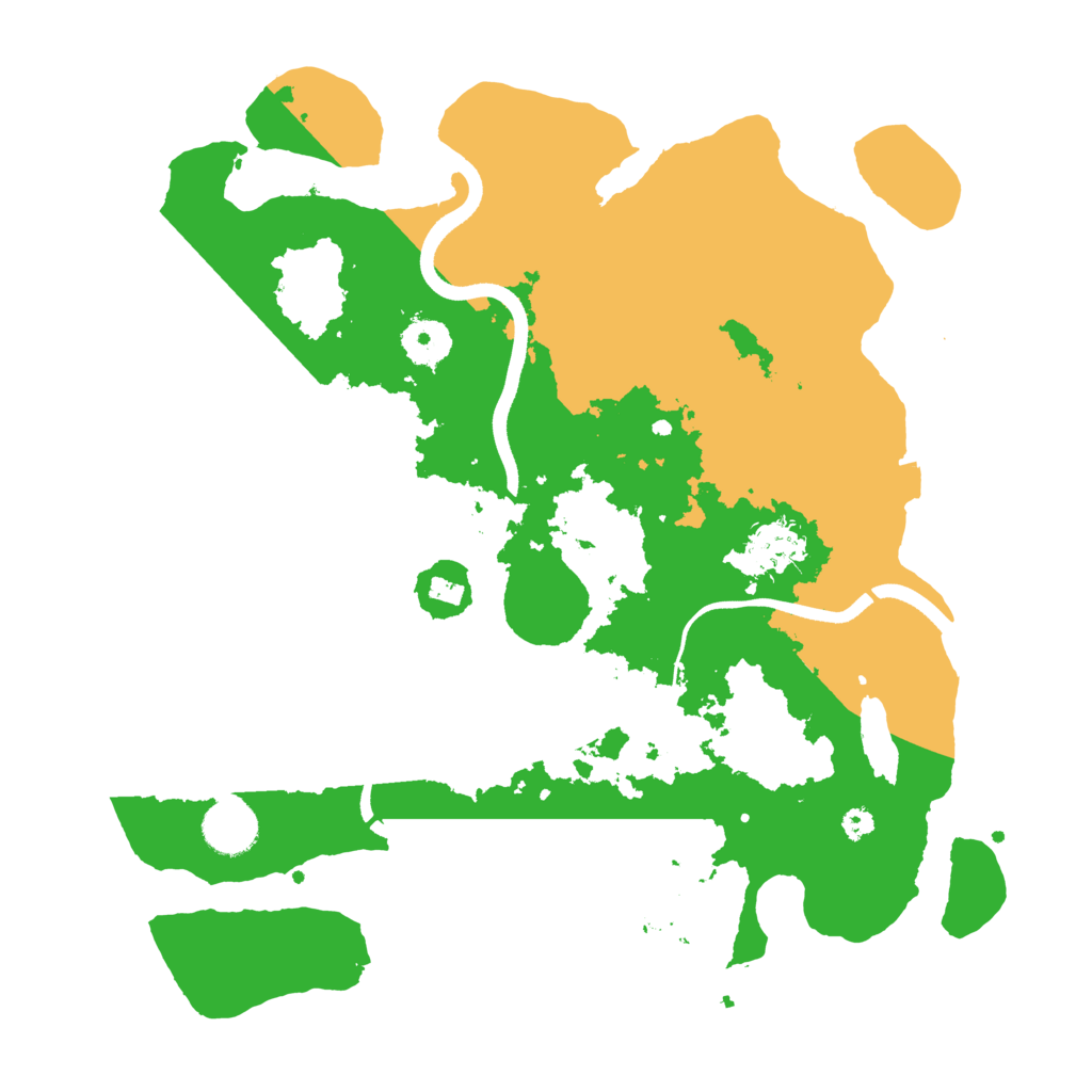 Biome Rust Map: Procedural Map, Size: 3500, Seed: 794634