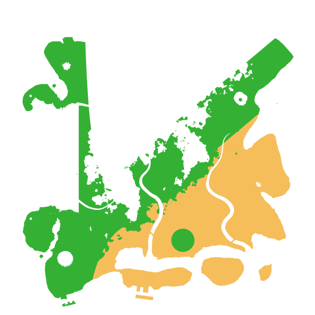Biome Rust Map: Procedural Map, Size: 3600, Seed: 3600