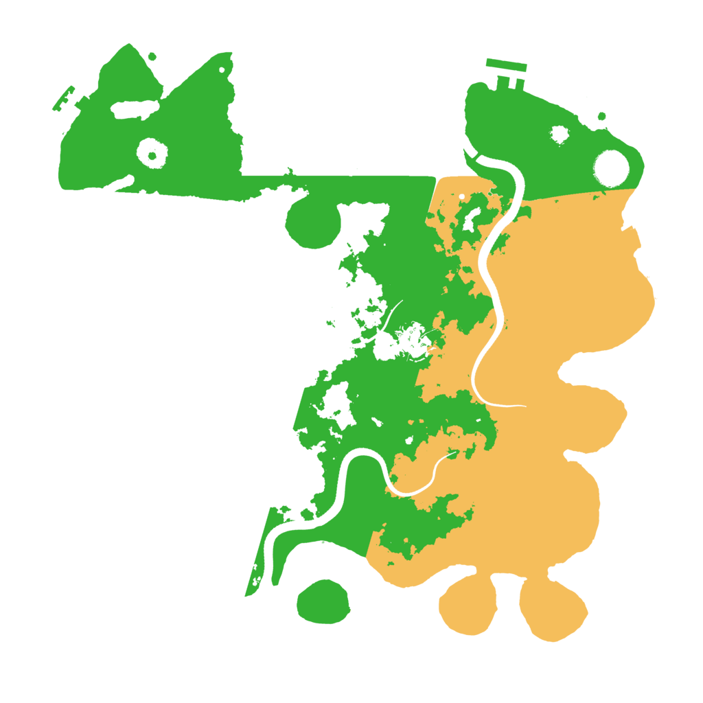 Biome Rust Map: Procedural Map, Size: 3500, Seed: 907626