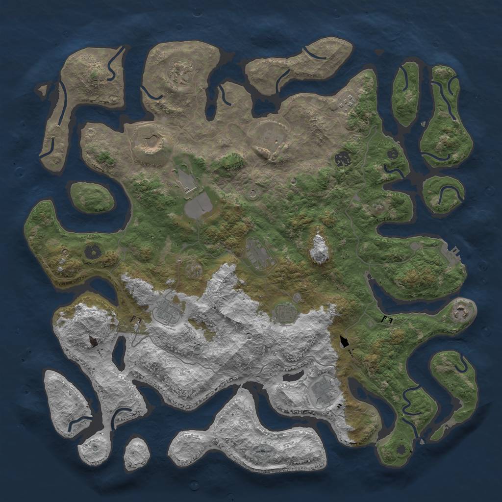 Rust Map: Procedural Map, Size: 4750, Seed: 20210701, 15 Monuments