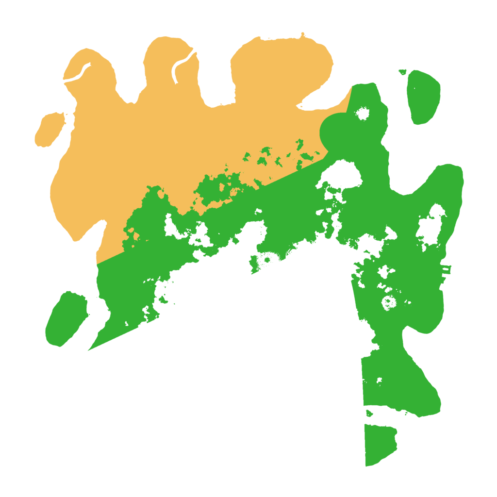 Biome Rust Map: Procedural Map, Size: 3500, Seed: 809234353