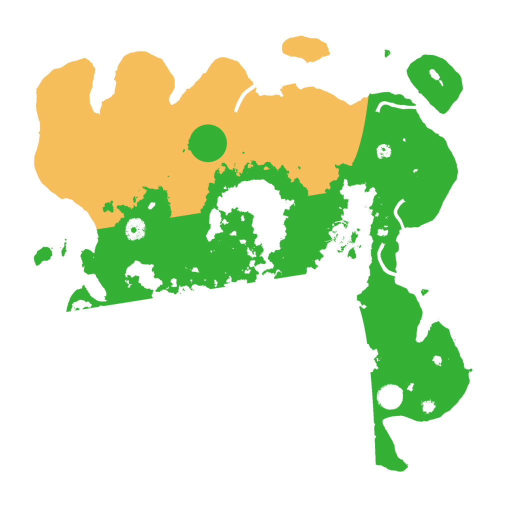 Biome Rust Map: Procedural Map, Size: 3600, Seed: 1745397575