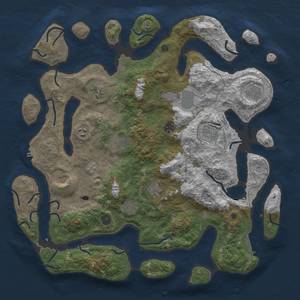 Thumbnail Rust Map: Procedural Map, Size: 4500, Seed: 1122, 19 Monuments