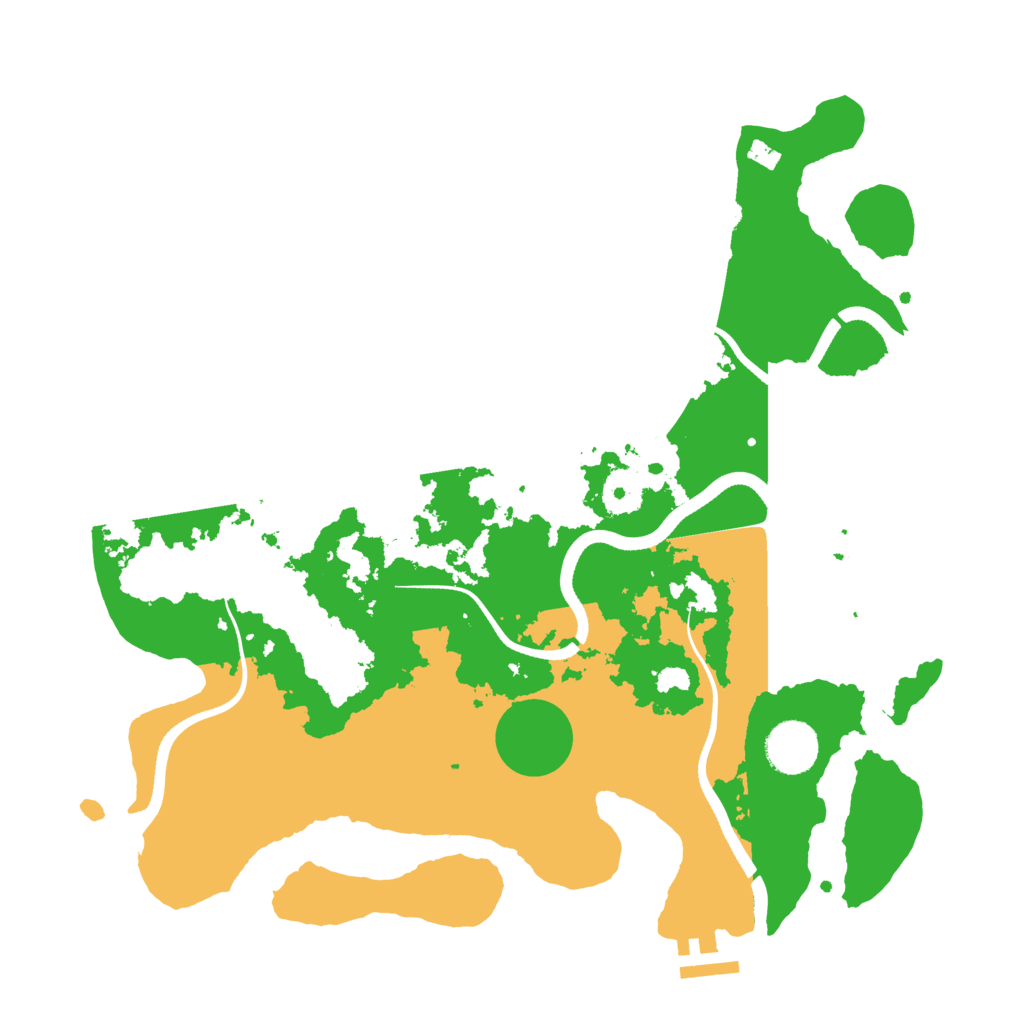 Biome Rust Map: Procedural Map, Size: 3500, Seed: 156234