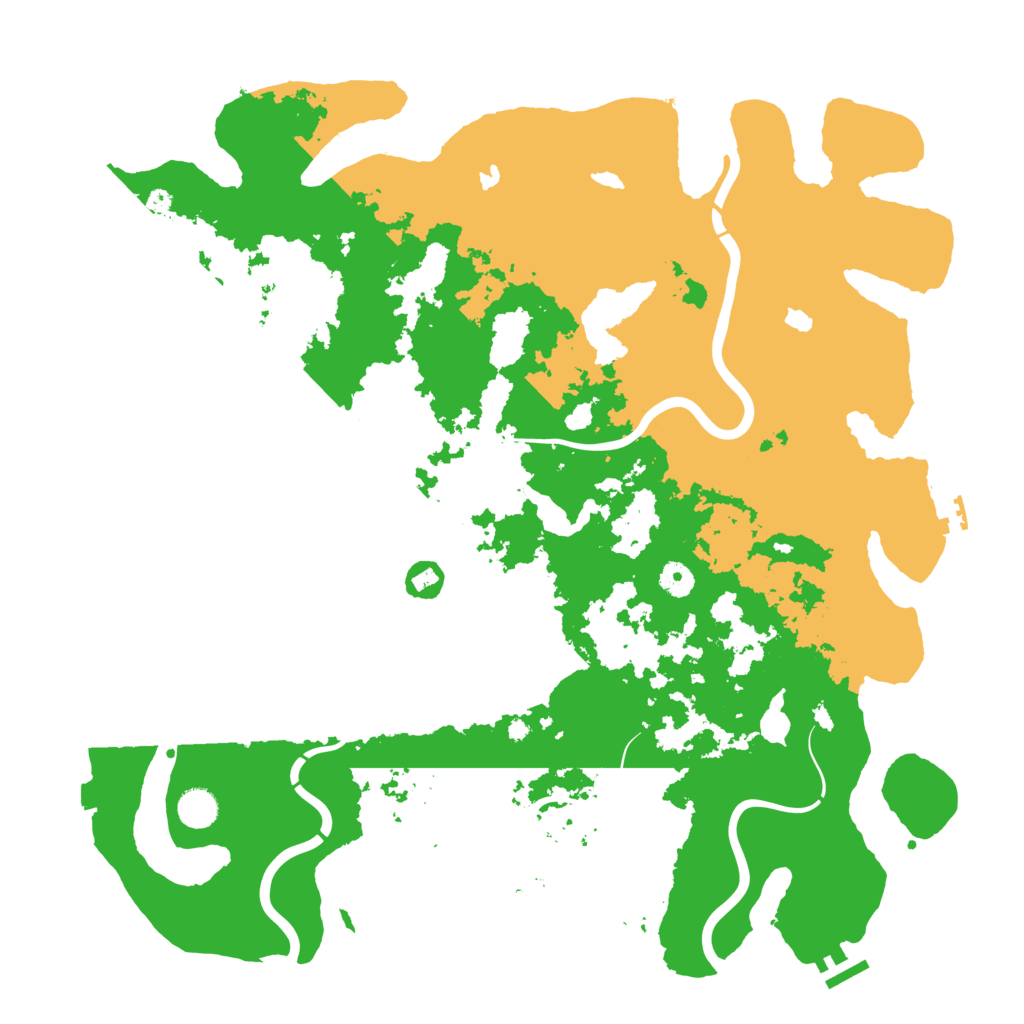 Biome Rust Map: Procedural Map, Size: 4500, Seed: 21444