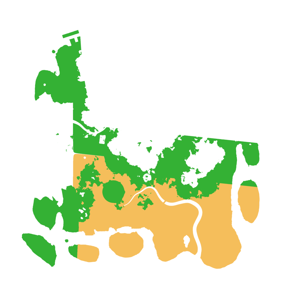 Biome Rust Map: Procedural Map, Size: 3500, Seed: 230207