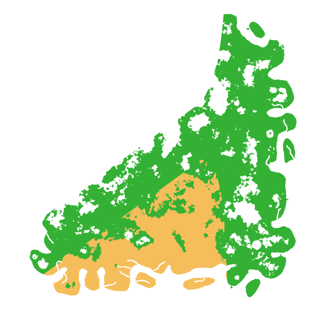 Biome Rust Map: Procedural Map, Size: 6000, Seed: 86824645