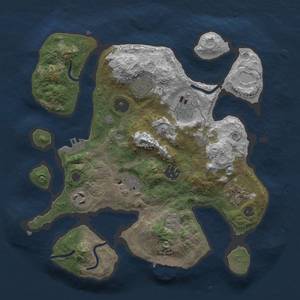 Thumbnail Rust Map: Procedural Map, Size: 3000, Seed: 1082062926, 15 Monuments