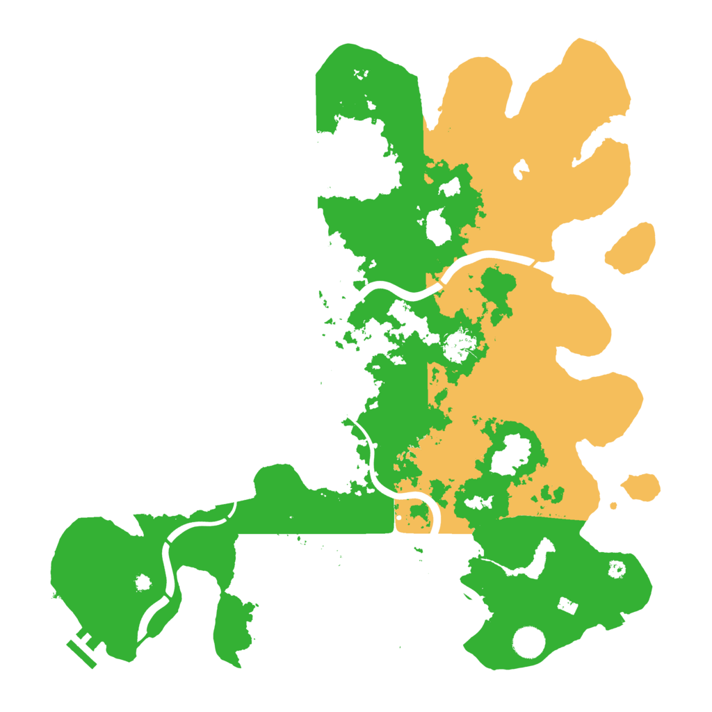 Biome Rust Map: Procedural Map, Size: 4000, Seed: 7496