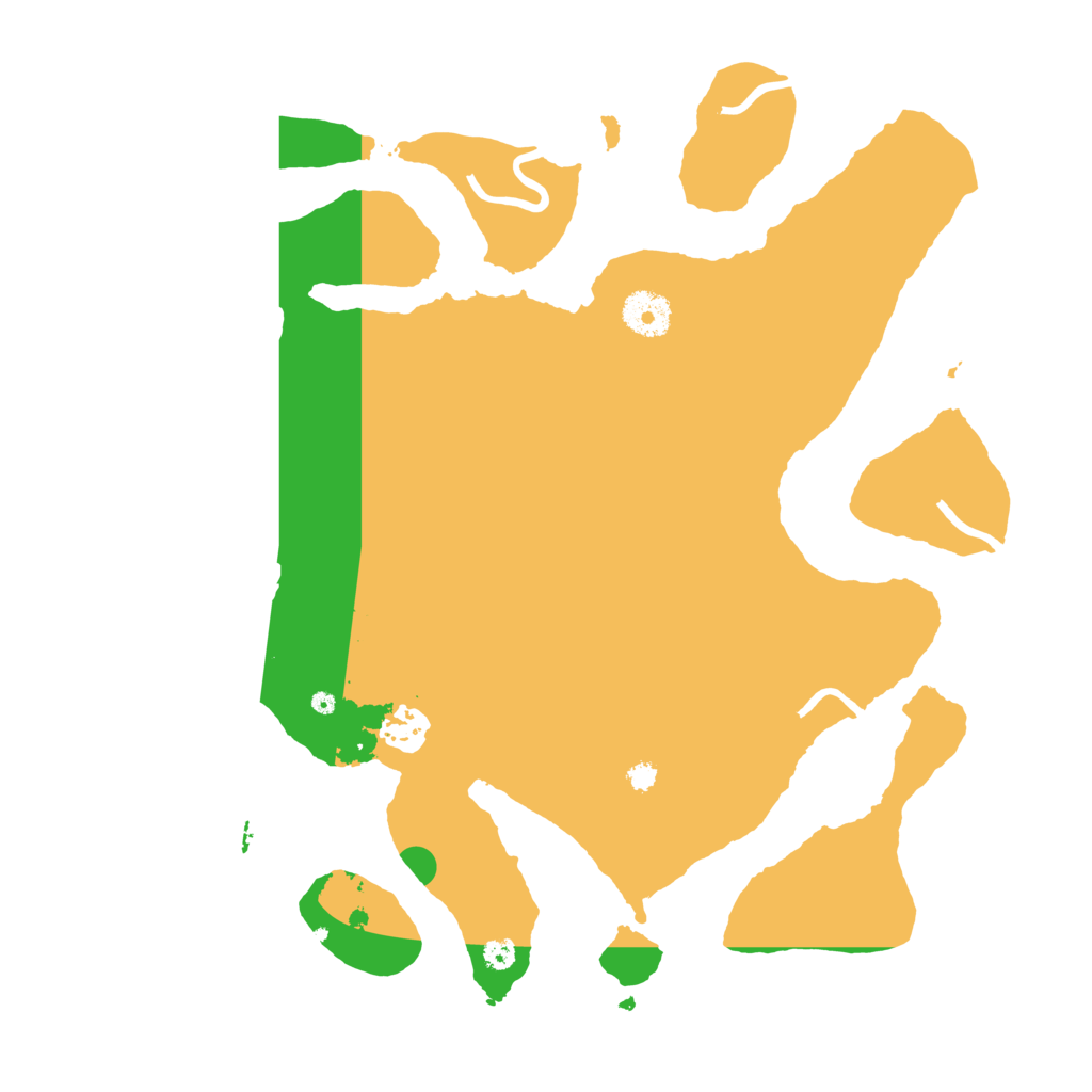 Biome Rust Map: Procedural Map, Size: 3500, Seed: 245596