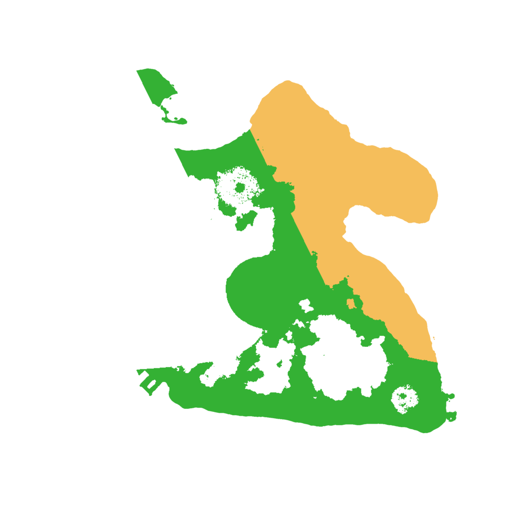 Biome Rust Map: Procedural Map, Size: 2000, Seed: 1328250377