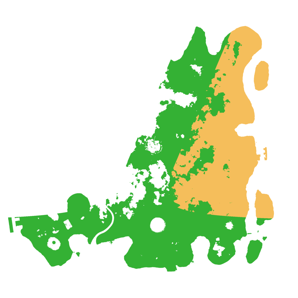 Biome Rust Map: Procedural Map, Size: 3500, Seed: 127556