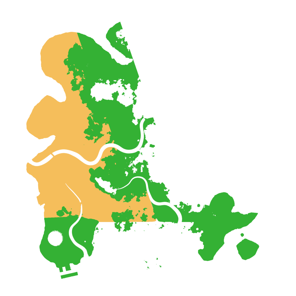 Biome Rust Map: Procedural Map, Size: 3500, Seed: 361034