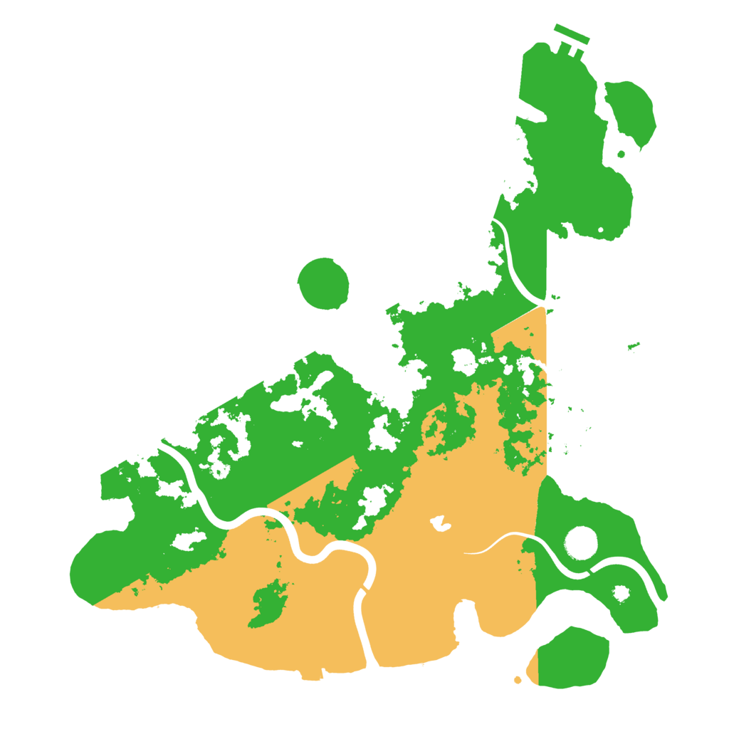 Biome Rust Map: Procedural Map, Size: 4000, Seed: 129264