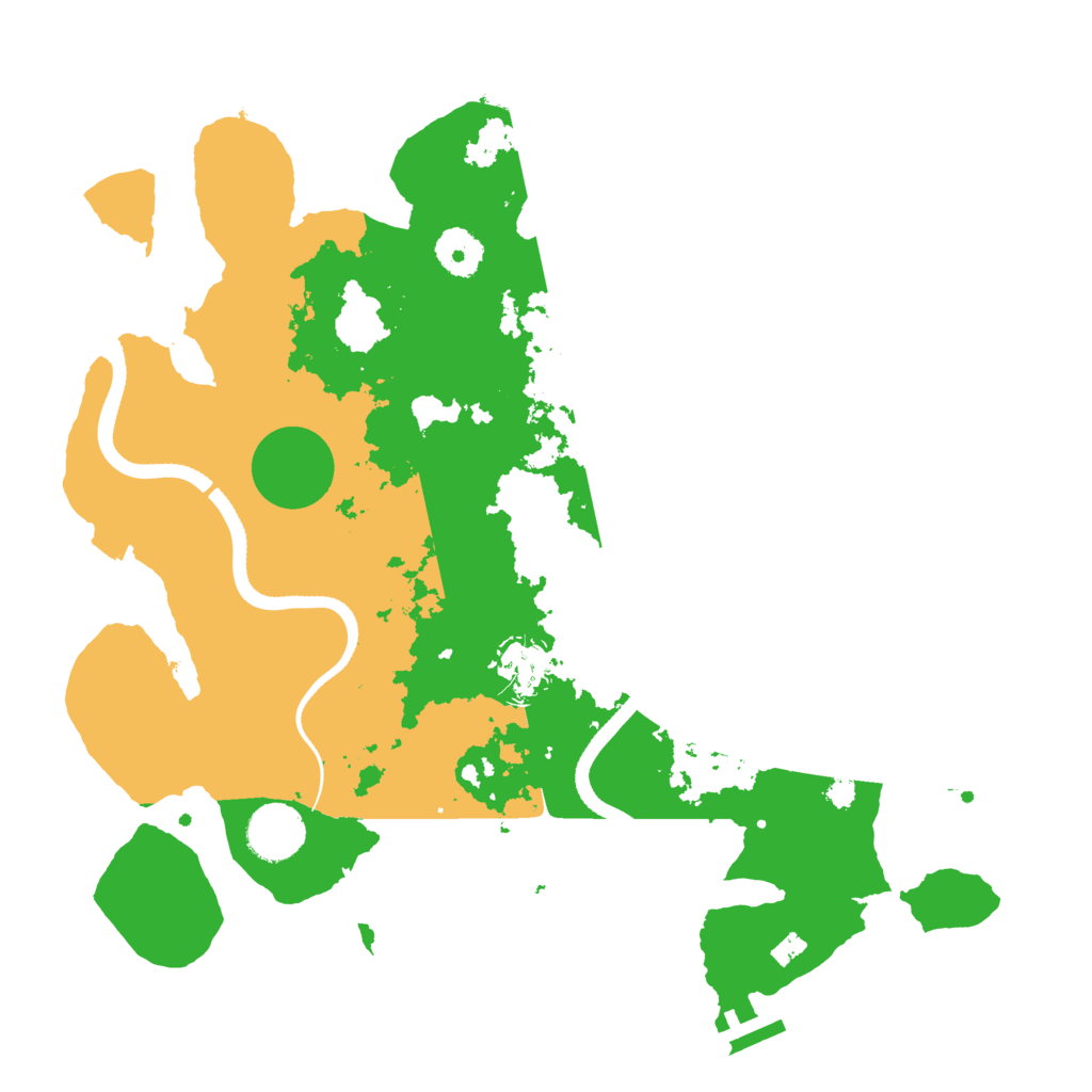 Biome Rust Map: Procedural Map, Size: 3500, Seed: 203785