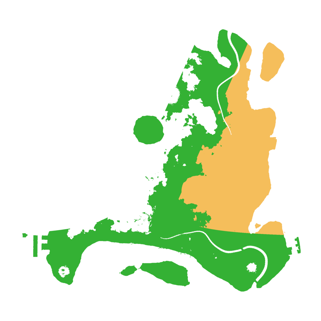 Biome Rust Map: Procedural Map, Size: 3000, Seed: 16000